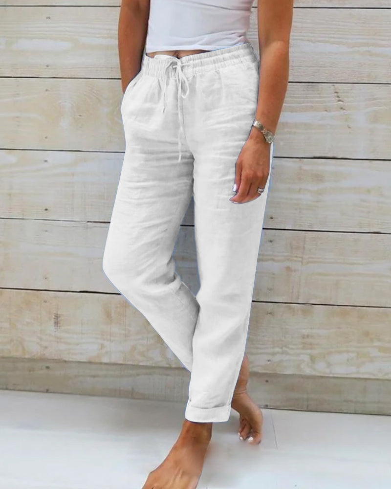 Liyah | Casual Elegance Linen Trousers