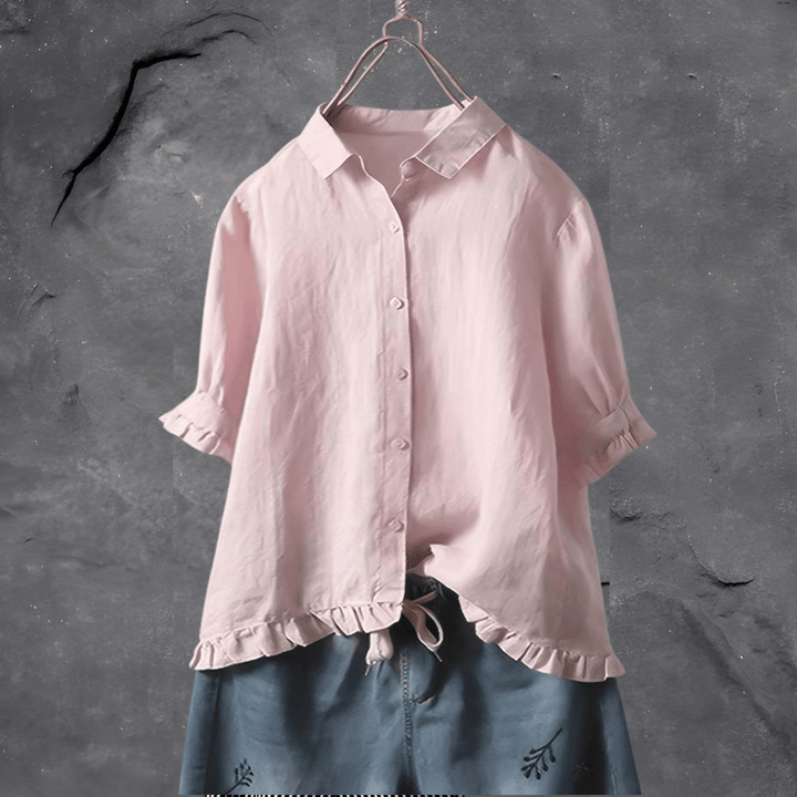 Anna | Premium Linen Grace Blouse-Shirt