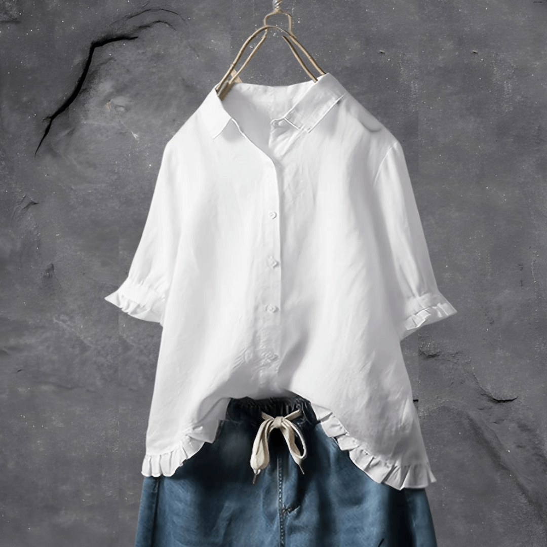 Anna | Premium Linen Grace Blouse-Shirt