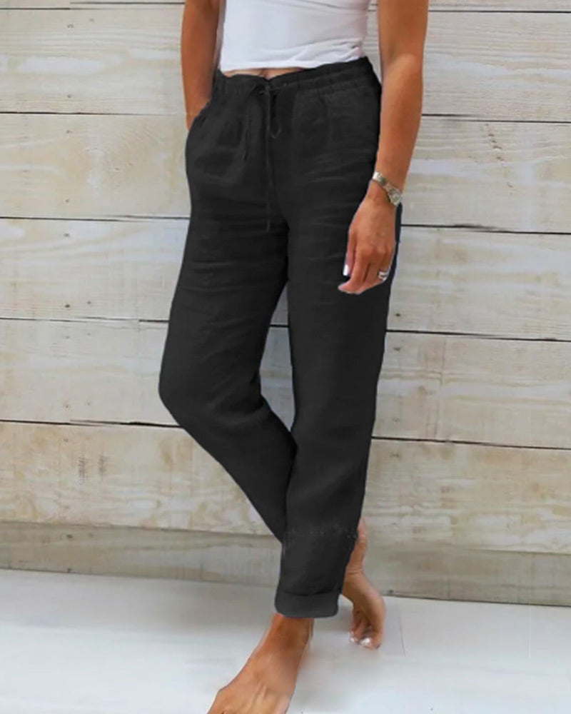 Liyah | Casual Elegance Linen Trousers