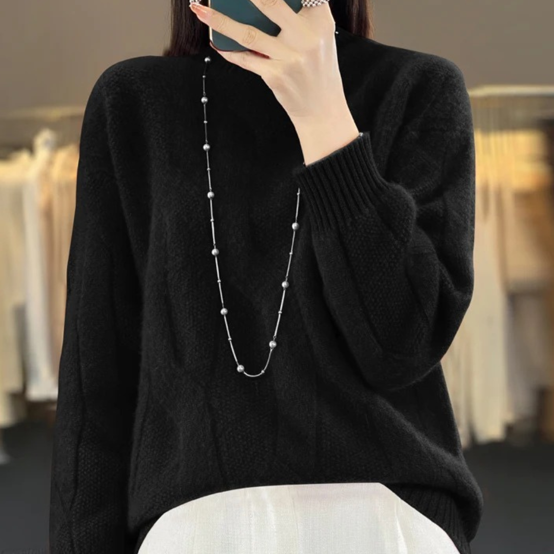 Amber / Loose Knit Wool Sweater