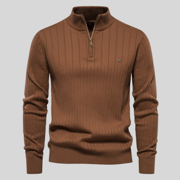 Ellis | Half-Zip Ribbed Men's Sweater