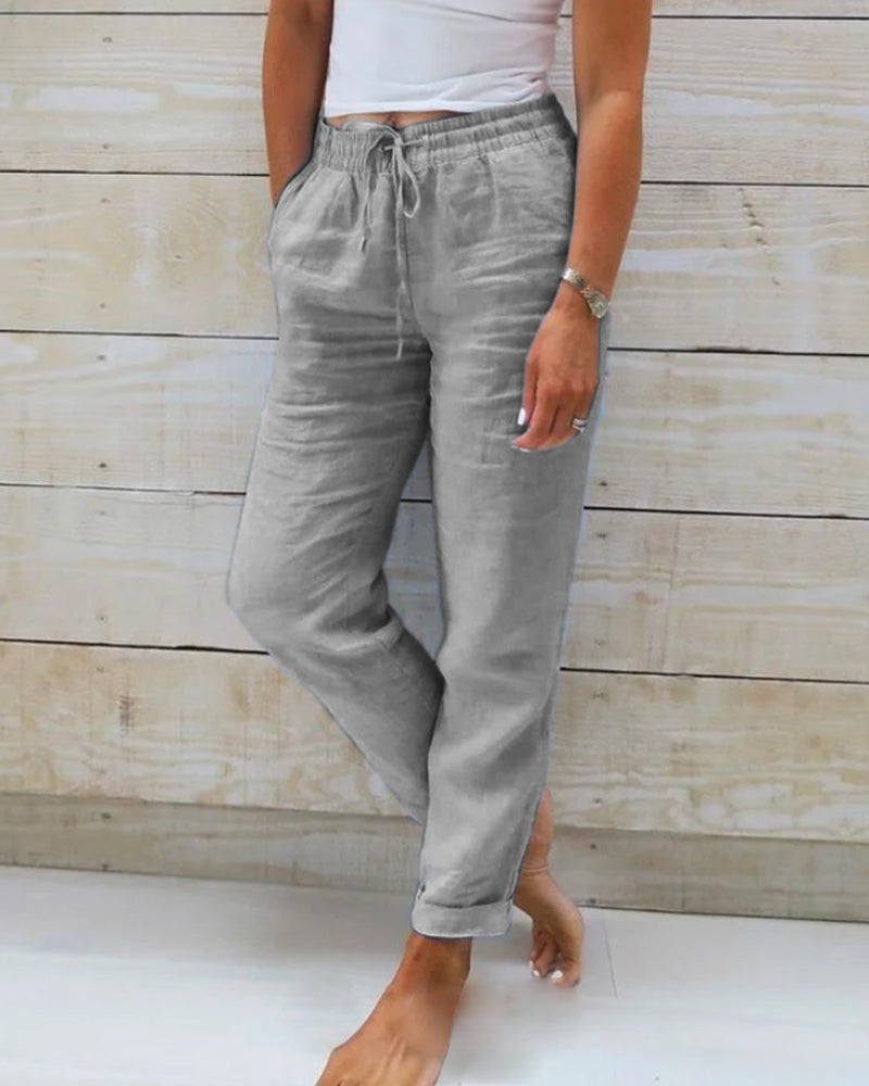 Liyah | Casual Elegance Linen Trousers