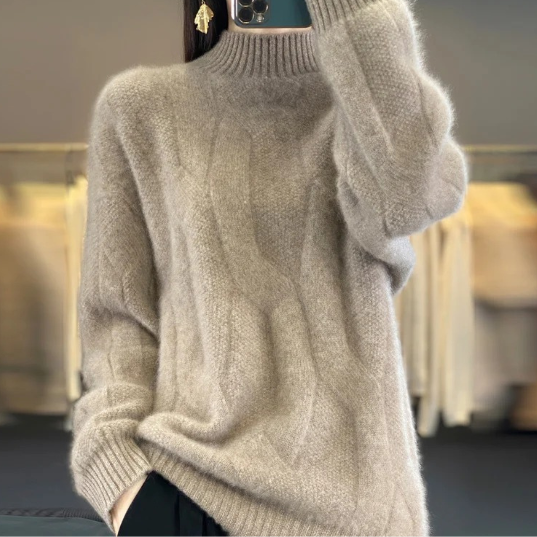 Amber / Loose Knit Wool Sweater