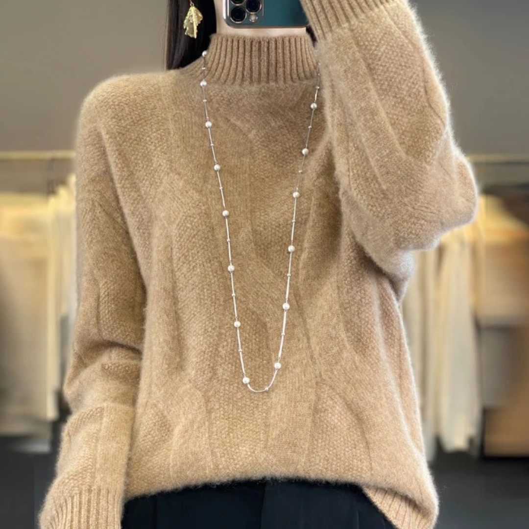 Amber / Loose Knit Wool Sweater