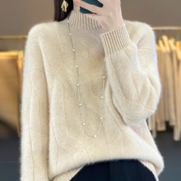 Amber / Loose Knit Wool Sweater