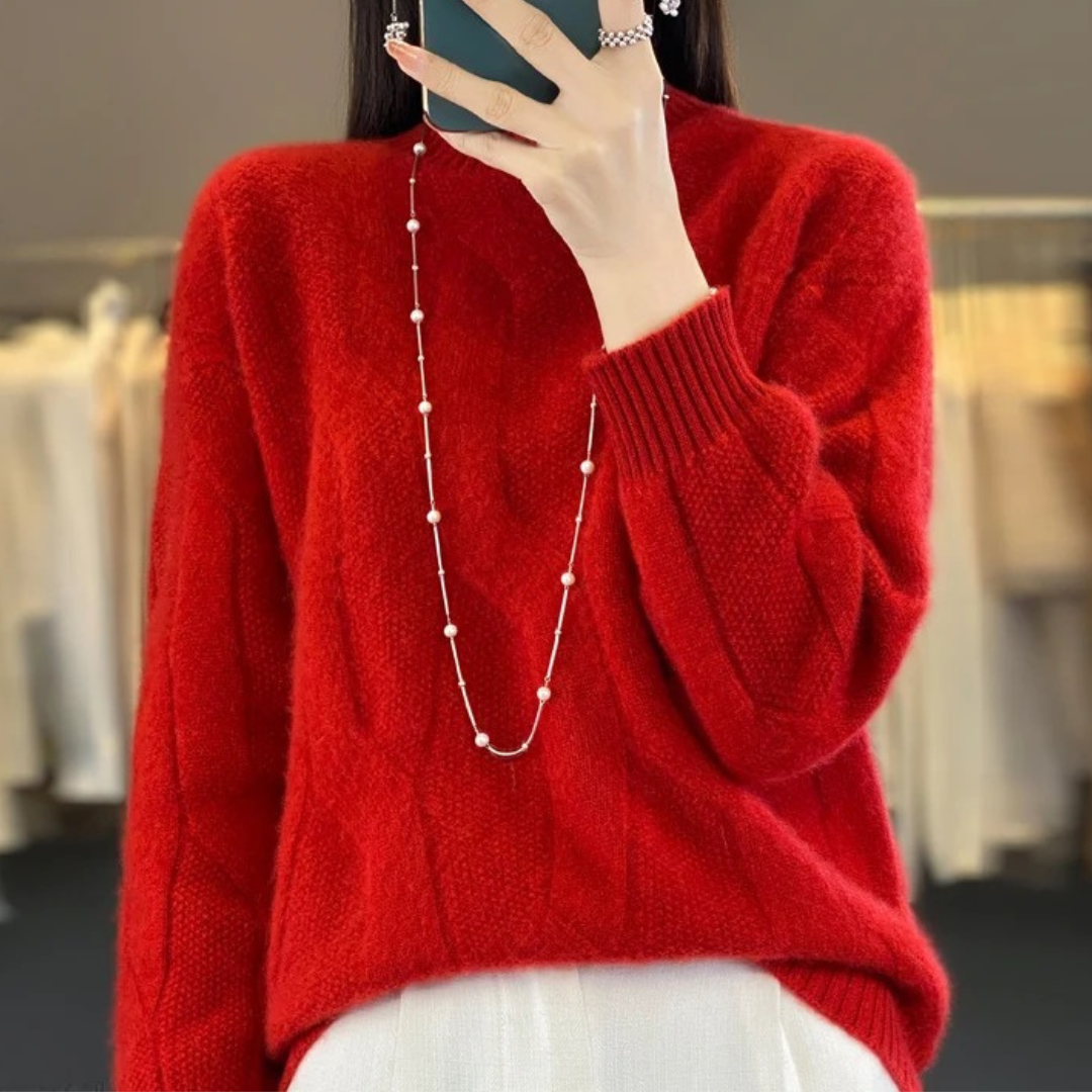 Amber / Loose Knit Wool Sweater