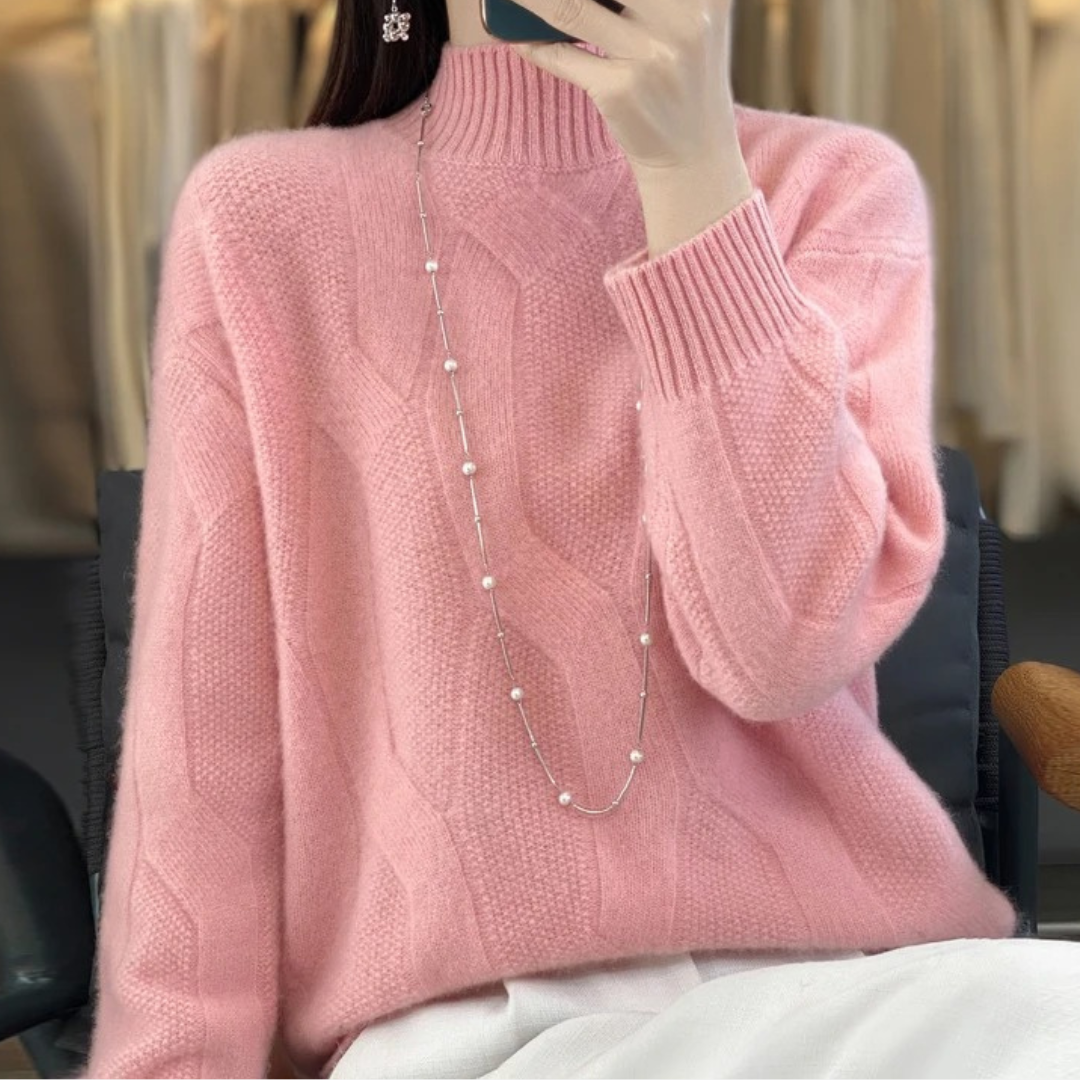 Amber / Loose Knit Wool Sweater