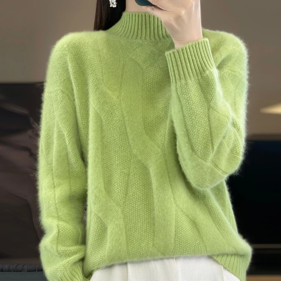 Amber | Loose Knit Wool Sweater