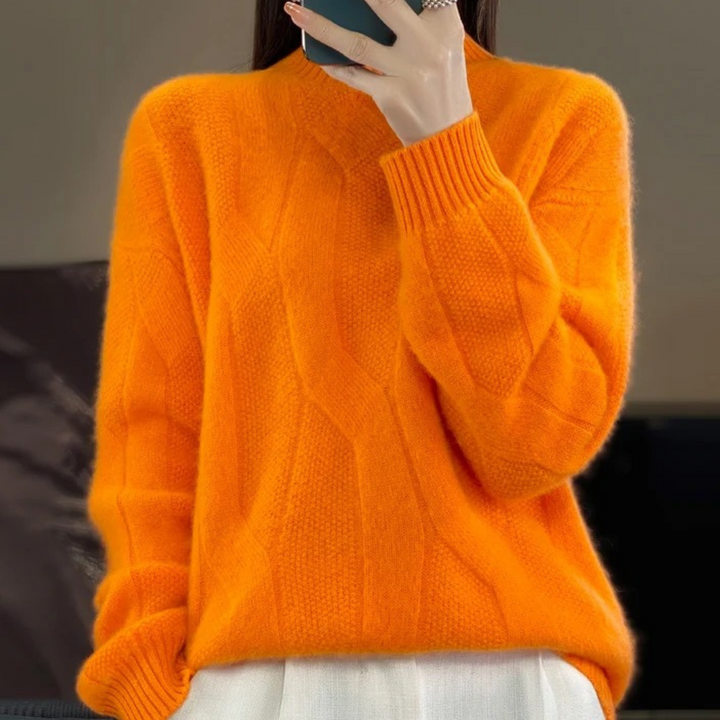 Amber / Loose Knit Wool Sweater