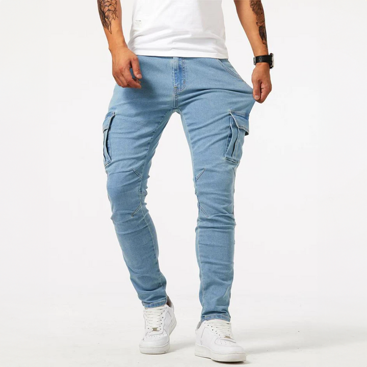 Samuel | Premium Stretch Cargo Jeans