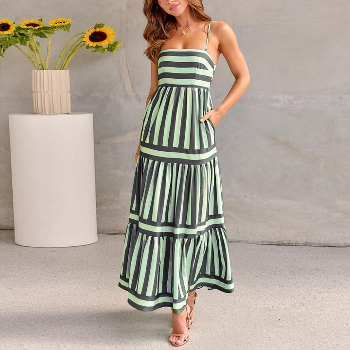 Vivian | Striped Maxi Dress