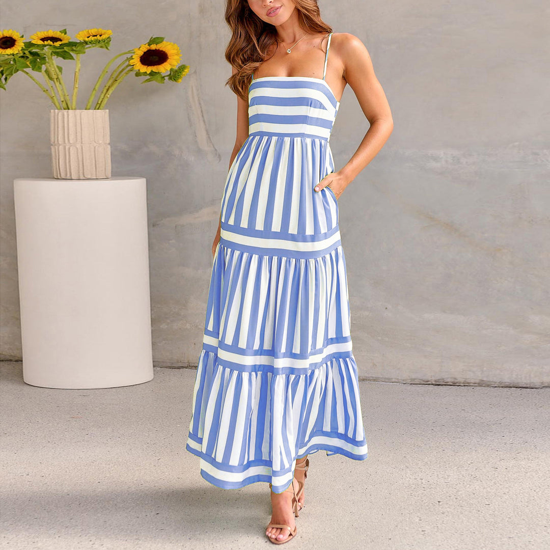 Vivian | Striped Maxi Dress