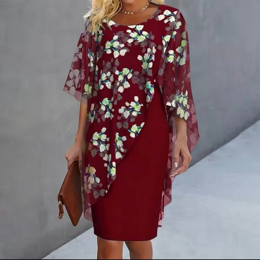 Anabella | Scarf Dress with Floral Print