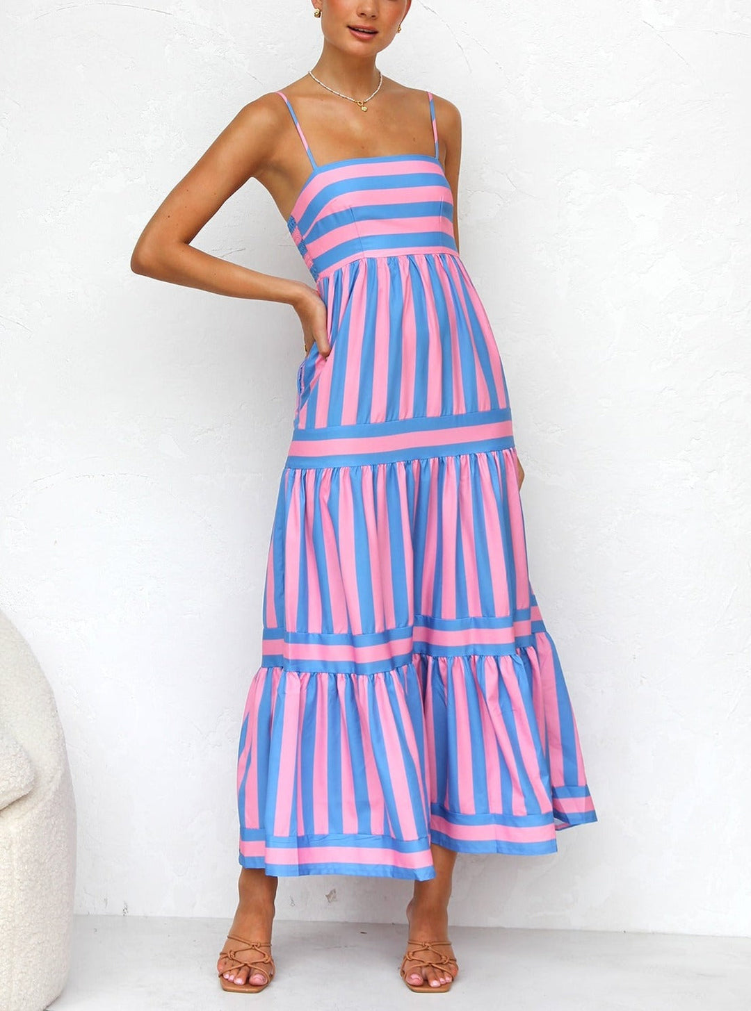 Vivian | Striped Maxi Dress