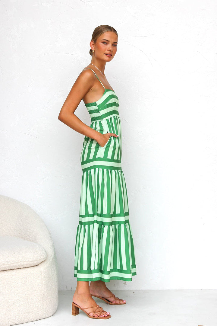 Vivian | Striped Maxi Dress