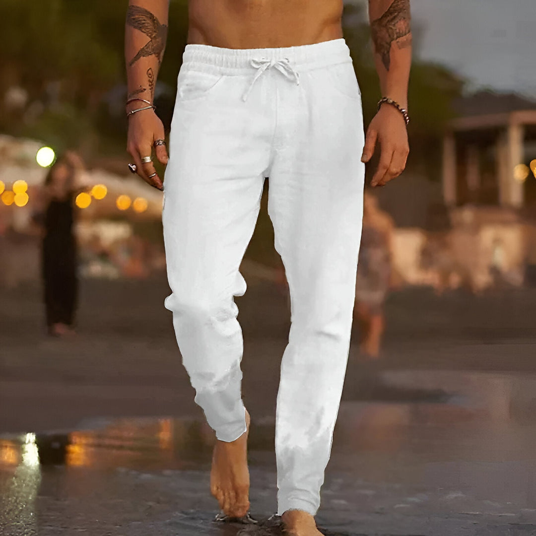 Nathan | Relaxed Linen Trousers