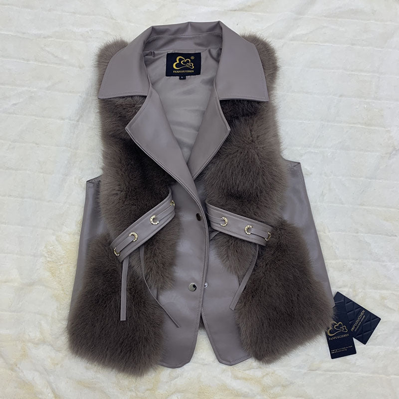 Isla |  Fur  Coat Vest