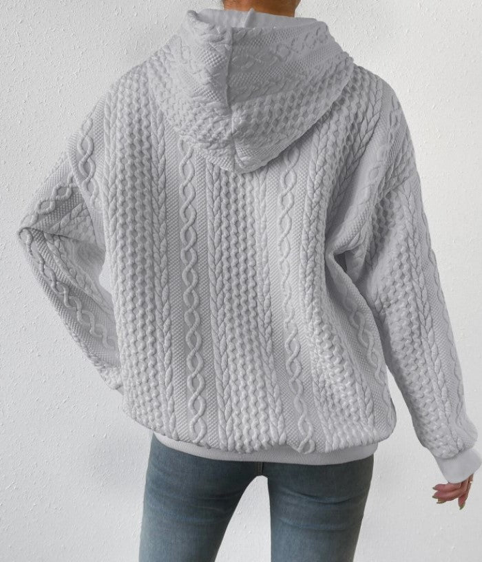 Blythe | Hooded Jacquard Sweater