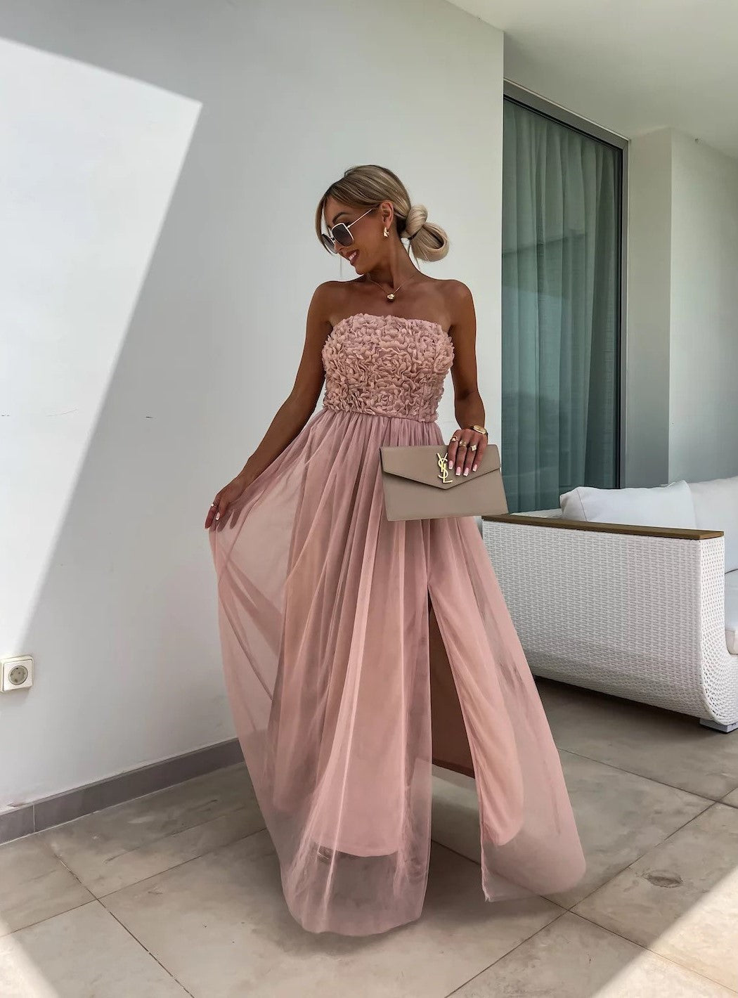 Mary | Strapless Maxi Dress