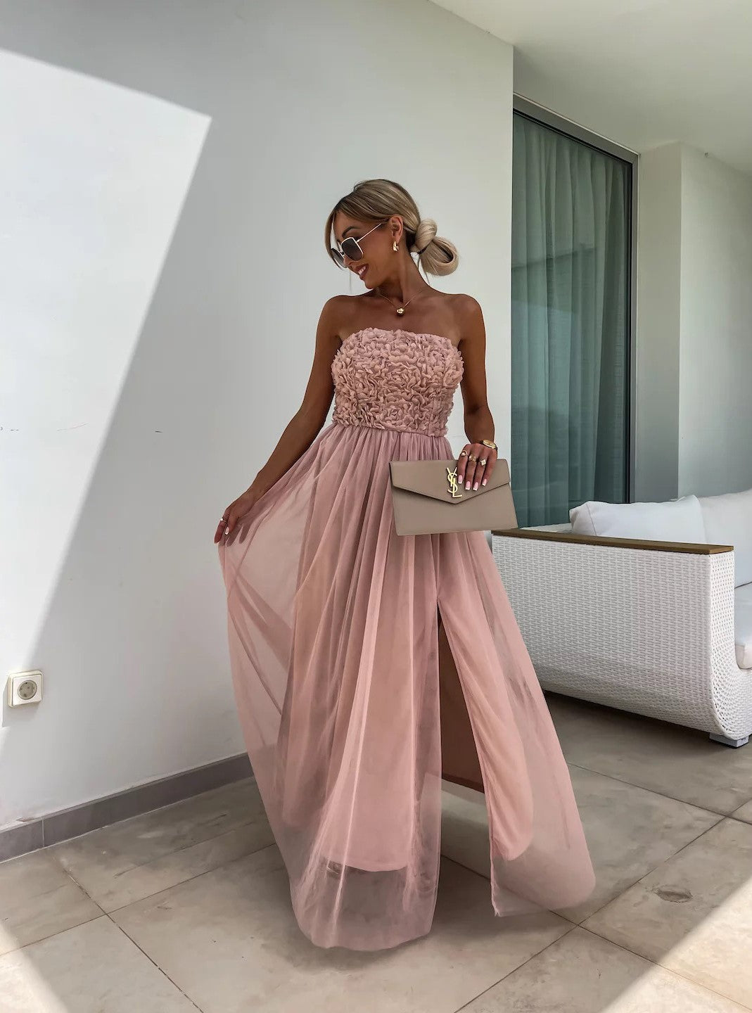 Mary | Strapless Maxi Dress