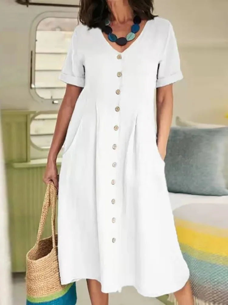 Aria | Breezy Linen Summer Dress