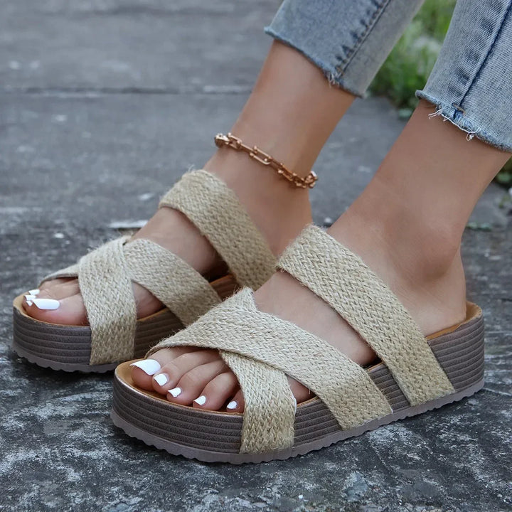 Annabelle | Breezy Cross-Strap Sandals