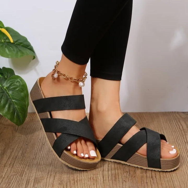 Annabelle | Breezy Cross-Strap Sandals