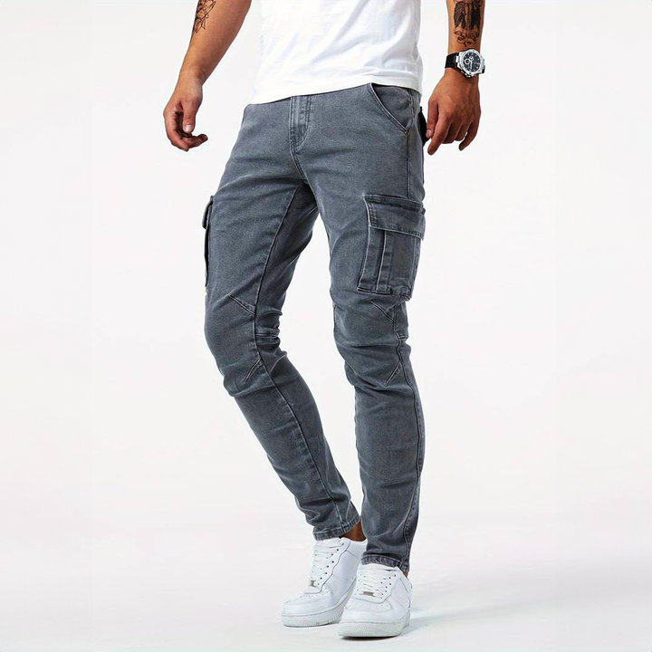 Samuel | Premium Stretch Cargo Jeans