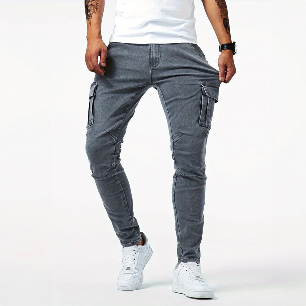 Samuel | Premium Stretch Cargo Jeans