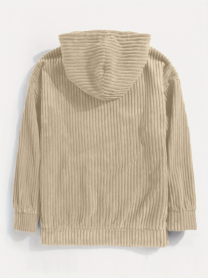 Jonas | Corduroy Comfort Hoodie Sweater