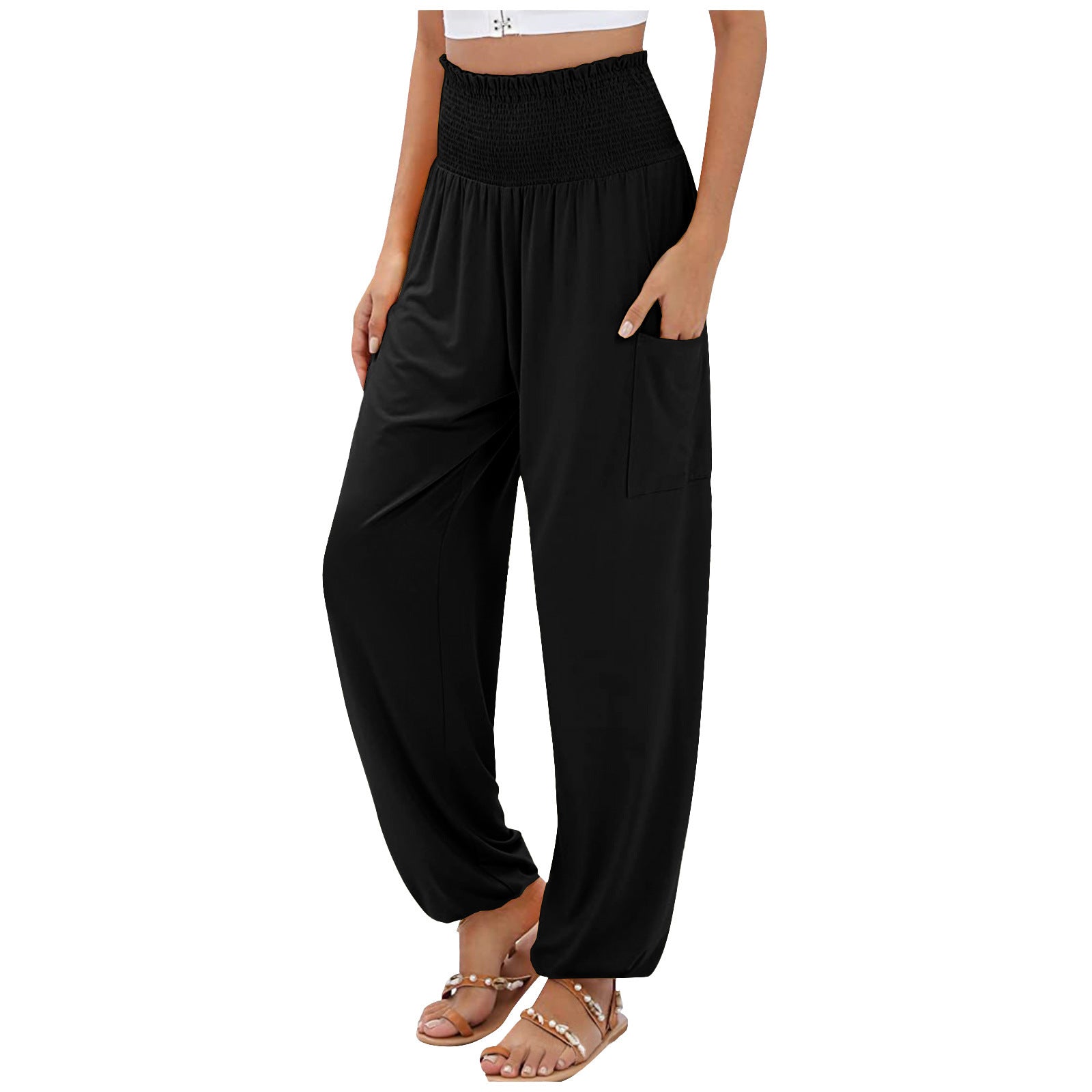 Margot | High Waist Wide Leg Trousers – Snatch-London