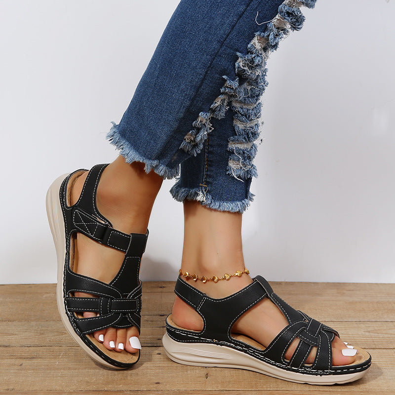 Emilia | Chic Open-Toe Wedge Sandals