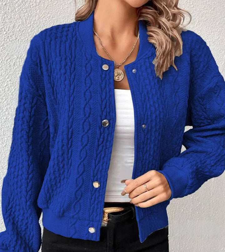 Gayle / Jacquard Stand-Collar Casual Jacket