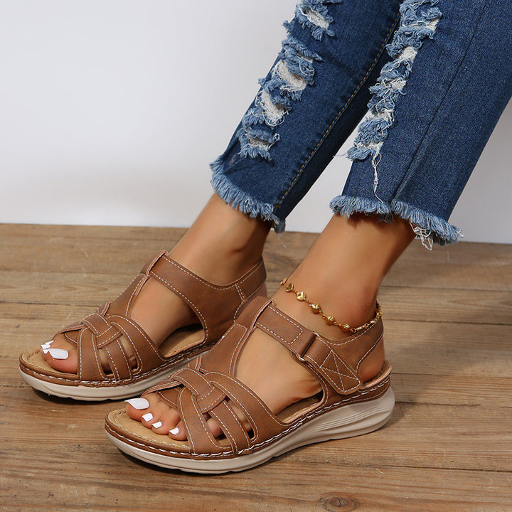 Emilia | Chic Open-Toe Wedge Sandals