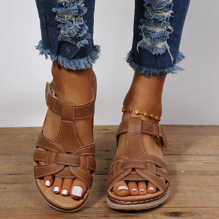 Emilia | Chic Open-Toe Wedge Sandals