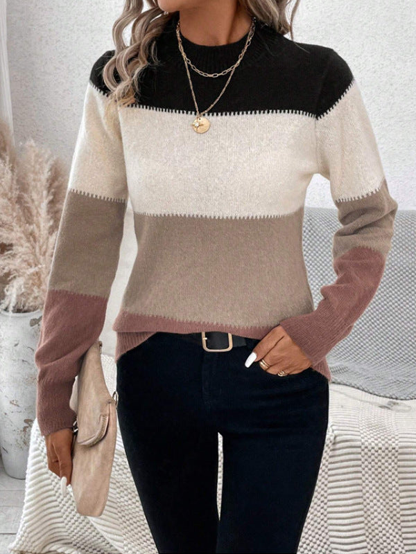 Bella | Timeless Contrast Knit Sweater