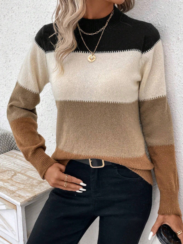 Bella | Timeless Contrast Knit Sweater