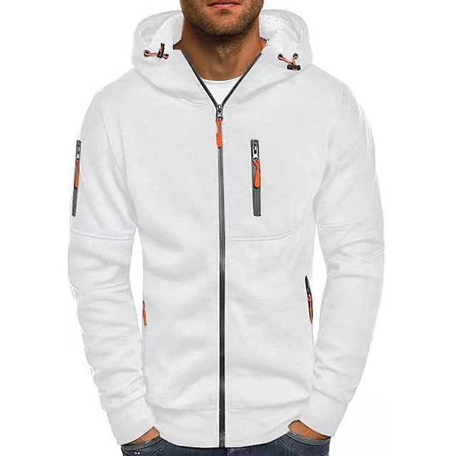 Adriano / Casual Zip-Up Hoodie Sweatshirt