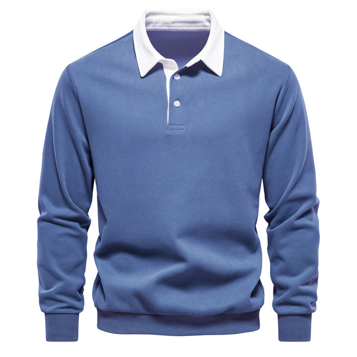 Austin | Long-Sleeved Polo Collar Sweatshirt