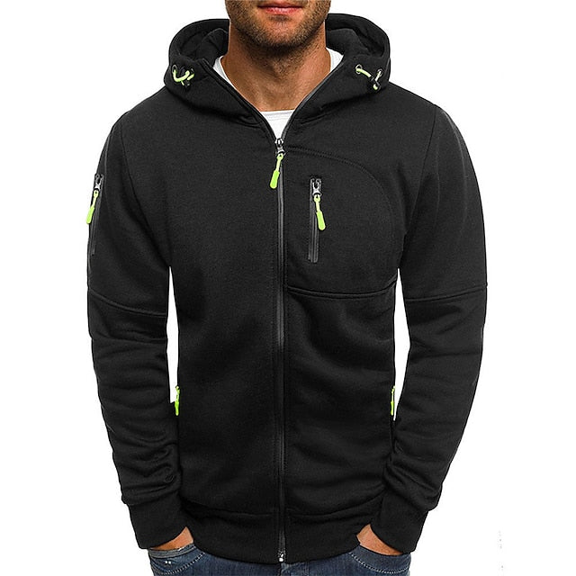 Adriano / Casual Zip-Up Hoodie Sweatshirt