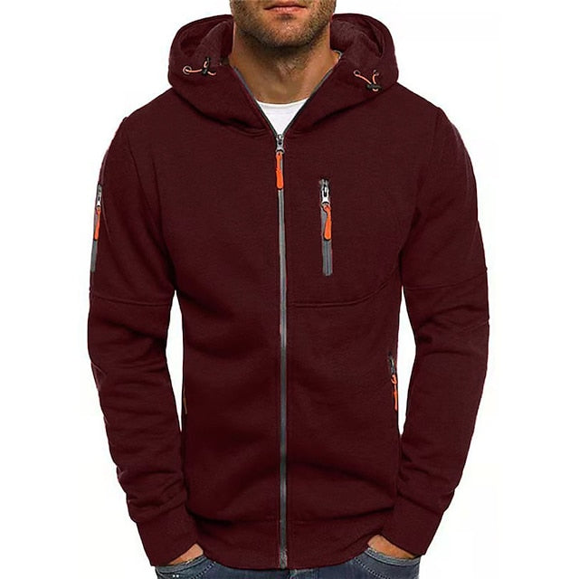 Adriano / Casual Zip-Up Hoodie Sweatshirt