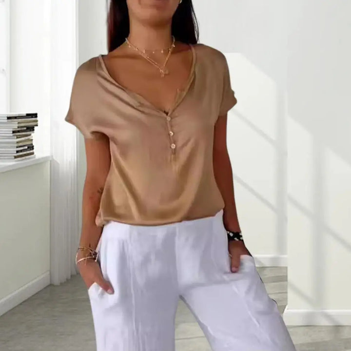 Daniella | Refined V-Neck Top