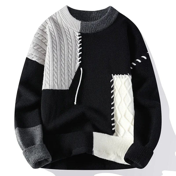 Apollo | Sweater with Patchwork Design