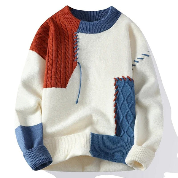 Apollo | Sweater with Patchwork Design