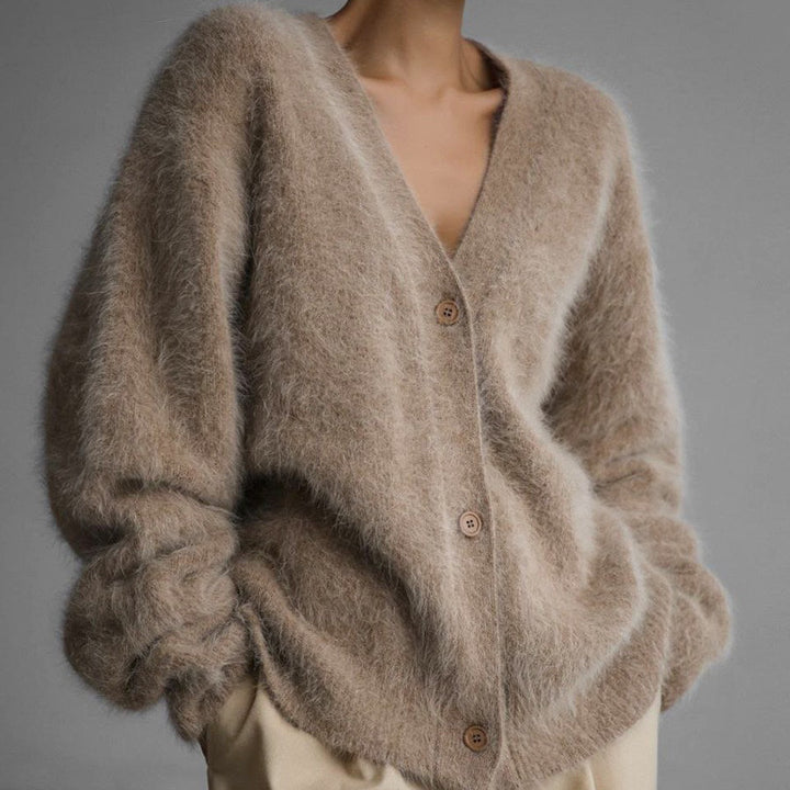 Olivia | Sleek Cashmere Cardigan