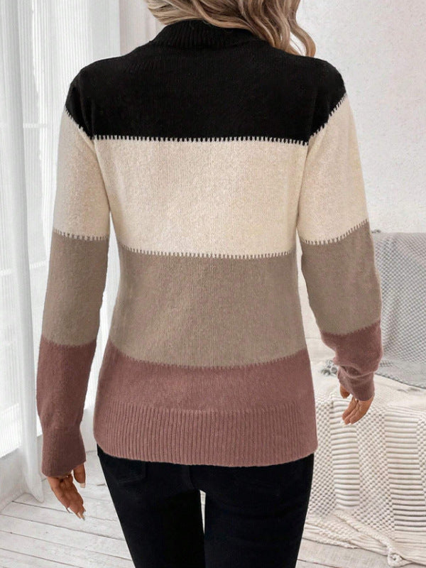 Bella / Timeless Contrast Knit Sweater