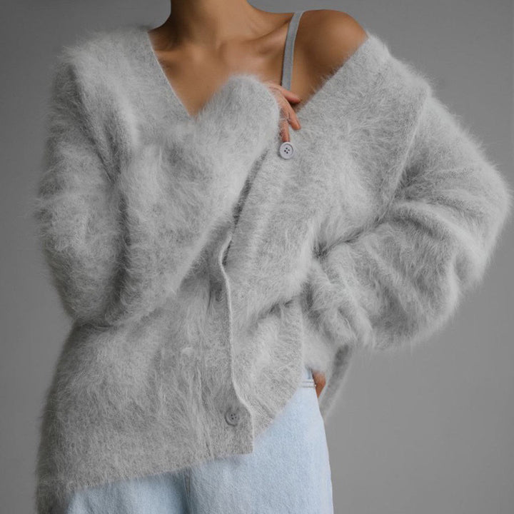 Olivia | Sleek Cashmere Cardigan