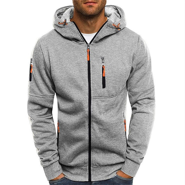 Adriano / Casual Zip-Up Hoodie Sweatshirt