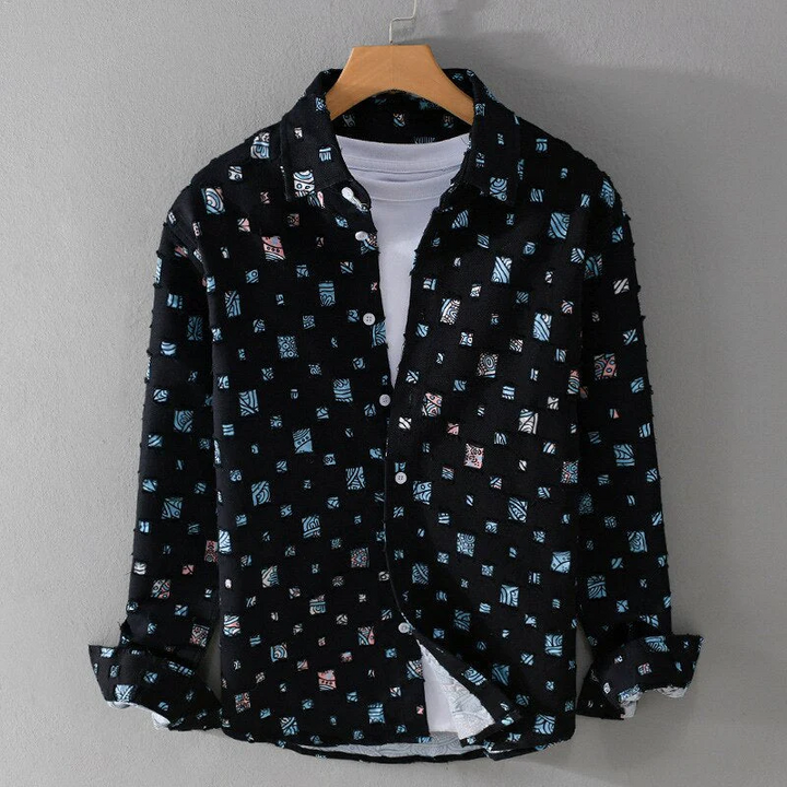 Tommy | Trendy Frayed Denim Shirt